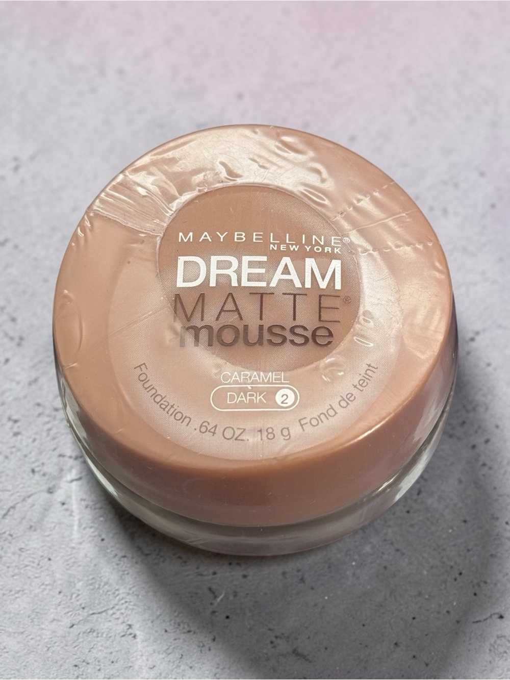 Maybelline Dream Matte Mousse Foundation Caramel Dark 2 - .64 Oz SEALED New
